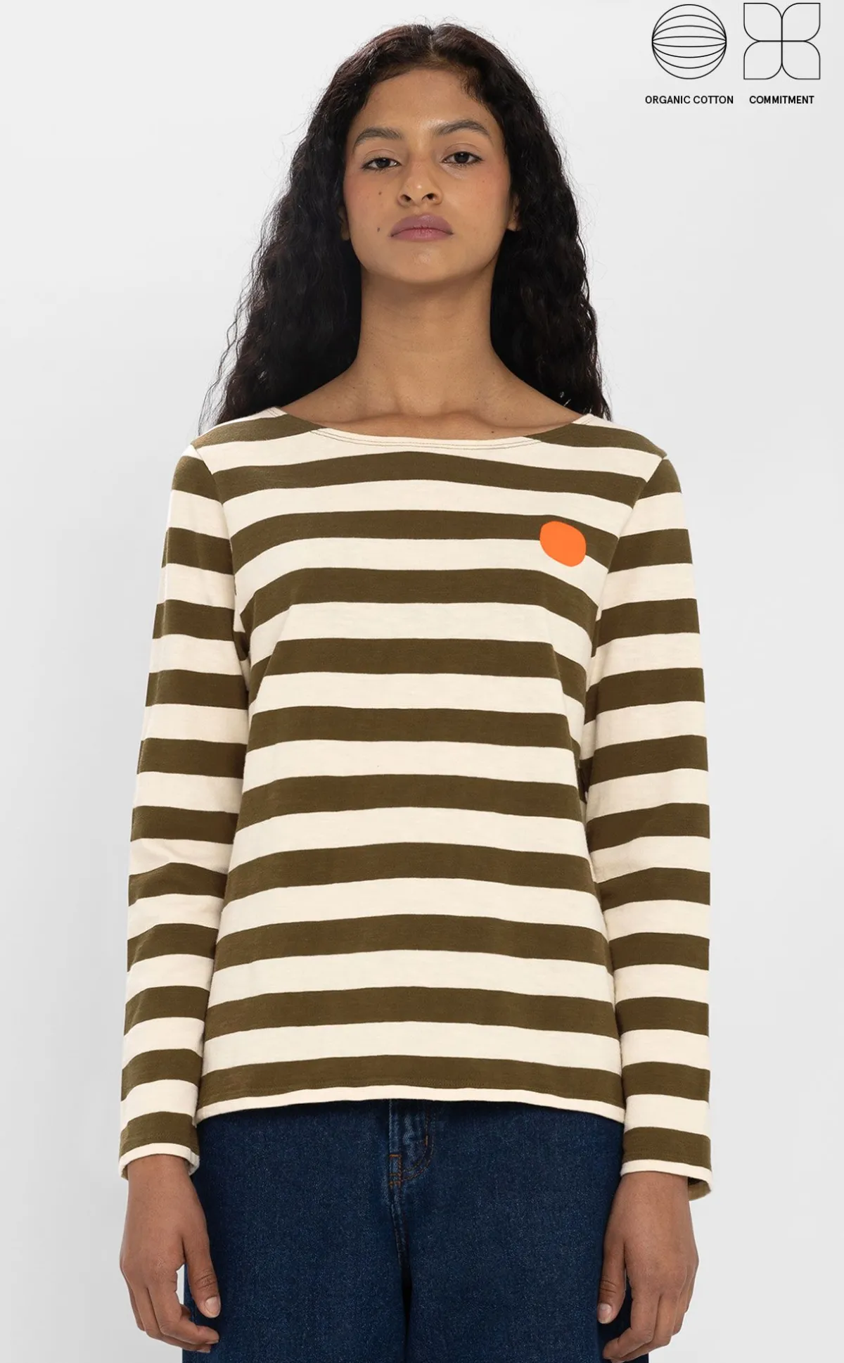 Clearance Loreak Mendian CAMISETA STRIPED DOT W